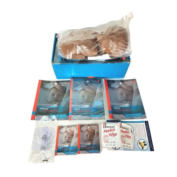 Infant CPR Anytime Kit AHA Heart Association DVD Training + Baby Manikin… - Picture 2 of 10